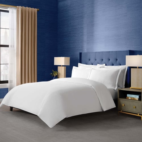 Villa di Lusso Duvet Cover, T300 Cotton Sateen Weave, Queen 94x85, White